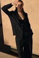 WRINKLED ORGANZA BLAZER