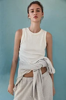 SLEEVELESS COTTON TOP