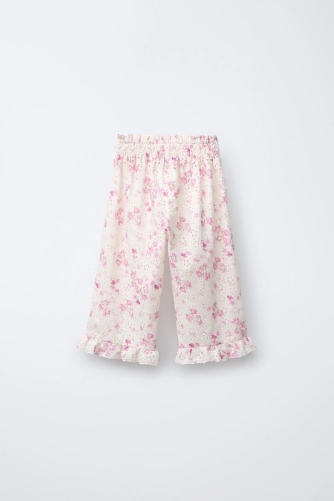 PANTALON SHIFFLY IMPRIMÉ FLEURS