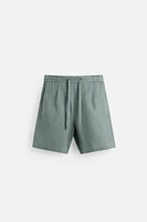 BERMUDA REGULAR FIT 100 % LIN