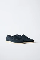 SPLIT LEATHER DECK SHOES