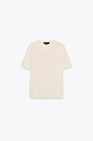 BASIC KNIT SHORT SLEEVE TOP