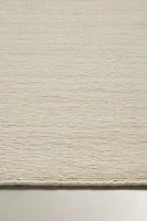 SMALL WOOL AREA RUG WITH WAVY LINES