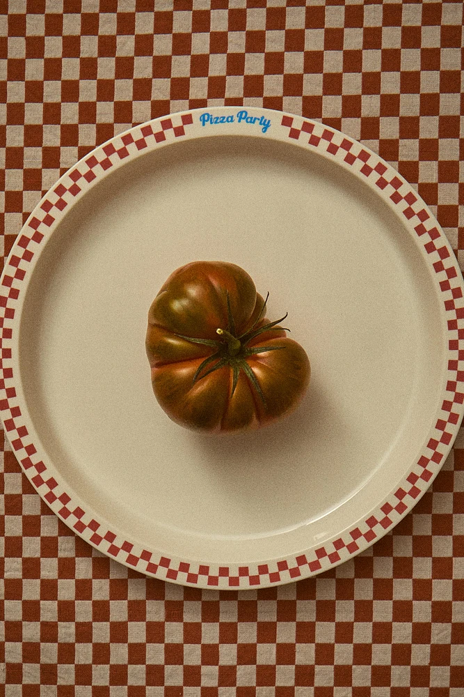 CHILDREN'S DINNER PLATE WITH A CONTRAST EDGE