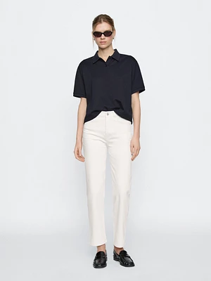 Jean straight mid-rise
