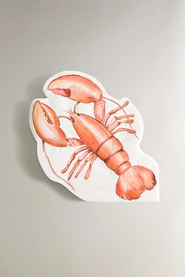 LOT 20 SERVIETTES DE TABLE PAPIER LANGOUSTE