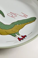 ASSIETTE ENFANT CÉRAMIQUE CROCODILE