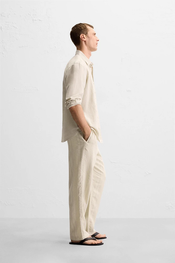 JACQUARD STRIPED PANTS