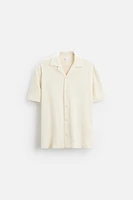 RUFFLED TEXTURED SHIRT