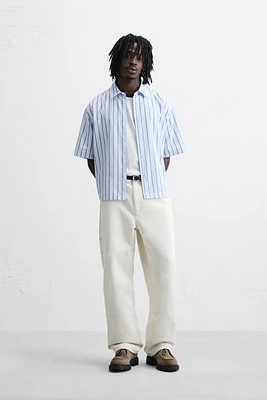 STRIPED SHIRT WITH EMBROIDERY