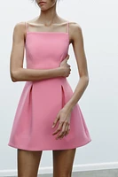 PLEATED MINI DRESS