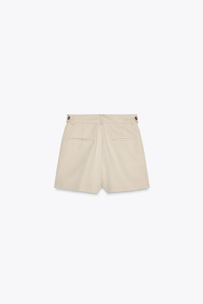 PLEATED BERMUDA SHORTS ZW COLLECTION