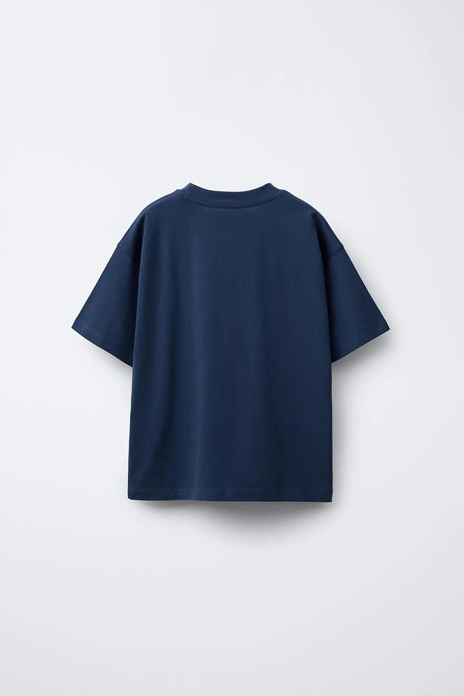 LOT DE DEUX T-SHIRTS UNIS ET À RAYURES