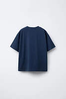 LOT DE DEUX T-SHIRTS UNIS ET À RAYURES