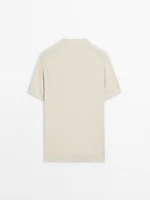100% cotton knit polo shirt