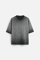 T-SHIRT DÉLAVÉ EN MAILLE