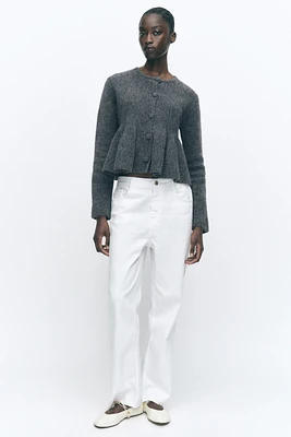 GILET EN MAILLE À PEPLUM