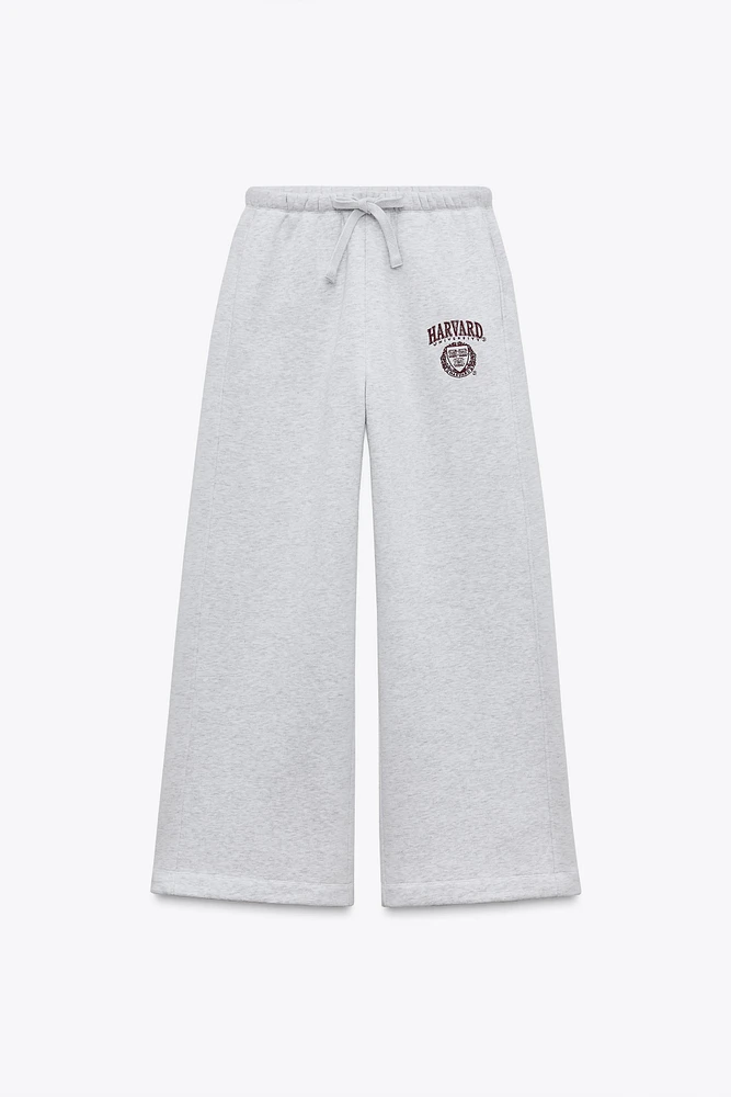 PANTALON EN MOLLETON HARVARD UNIVERSITY