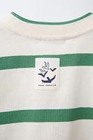 STRIPED LABEL T-SHIRT