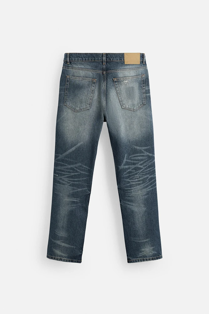 STRAIGHT ANKLE FIT JEANS