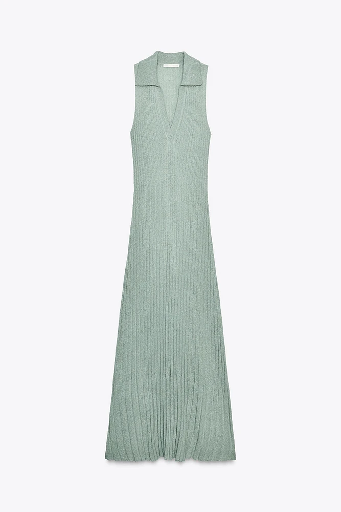 CUT-OUT KNIT MAXI DRESS