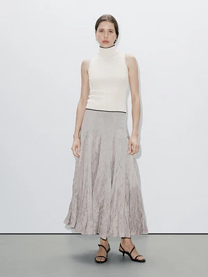 Ribbed cotton blend top - Studio