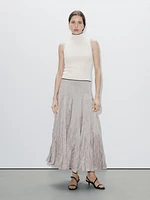 Ribbed cotton blend top - Studio