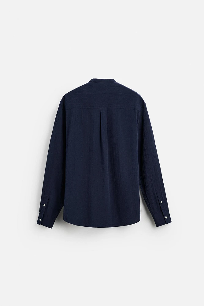 WRINKLED LOOK SHIRT