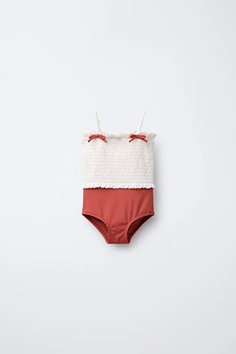 2-6 ANS/ MAILLOT DE BAIN ÉLASTIQUES LACETS