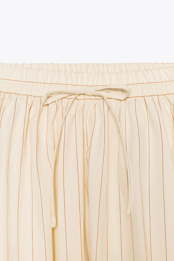 STRIPED MIDI SKIRT ZW COLLECTION