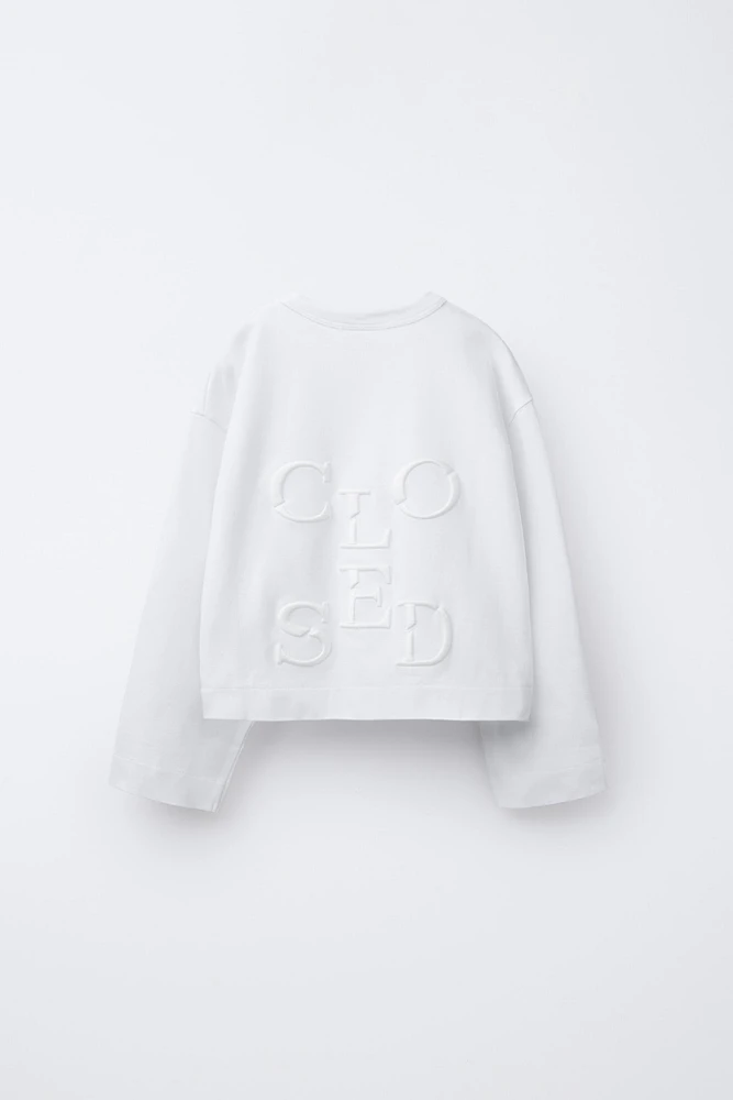 T-SHIRT WITH EMBROIDERED BACK