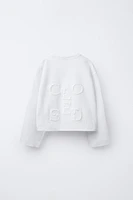 T-SHIRT WITH EMBROIDERED BACK