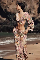 WIDE LEG PRINTED PANTS