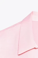 SATIN EFFECT CROP TOP