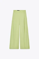 BELTED SUIT PANTS