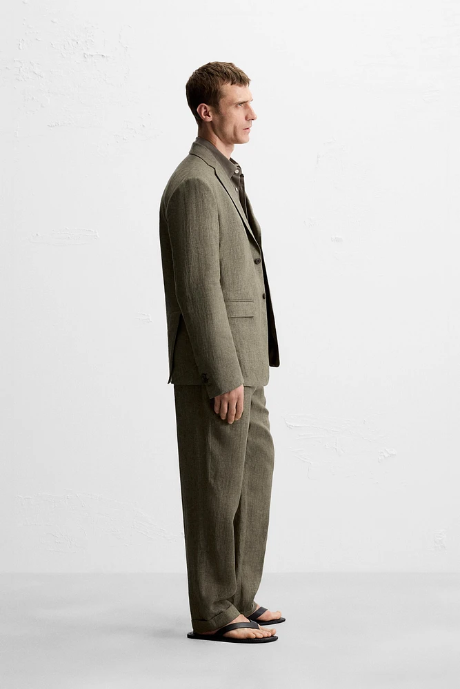 100% LINEN SUIT BLAZER