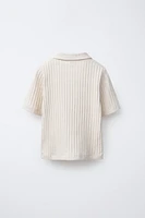 T-SHIRT POLO STRUCTURÉ