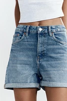 BERMUDA MOM FIT TRF TAILLE HAUTE