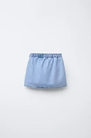 JUPE EN DENIM À LACET