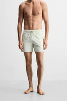 MAILLOT DE BAIN MI-LONG BANDES CONTRASTÉES