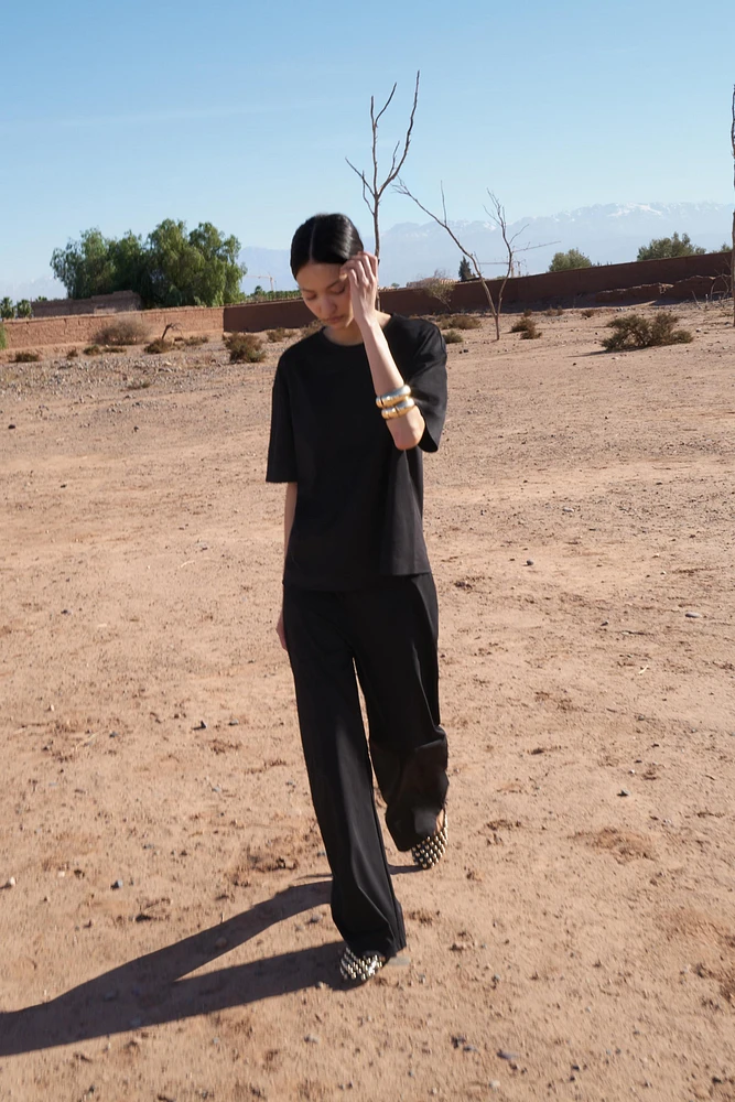 FAUX SUEDE PANTS