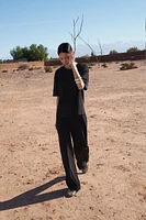 FAUX SUEDE PANTS