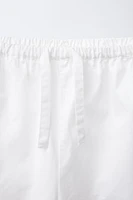 EMBROIDERED FLORAL STRAIGHT-LEG PANTS