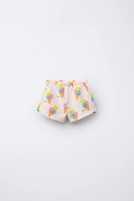ICE CREAM PRINT SHORTS