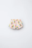 ICE CREAM PRINT SHORTS