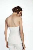 HAUT BUSTIER SATINÉ