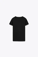 SHORT SLEEVE RIB TOP