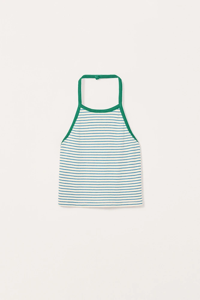 TOP HALTER RAYURES ÉDITION LIMITÉE