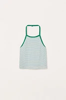TOP HALTER RAYURES ÉDITION LIMITÉE