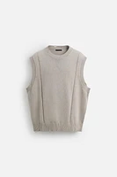 DISTRESSED KNIT VEST
